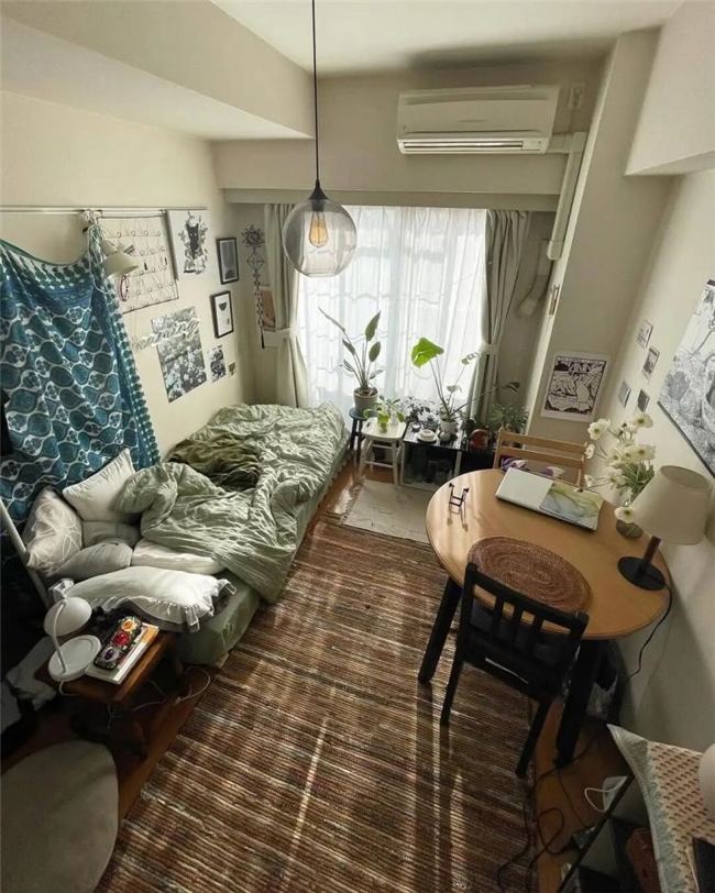 小户型显大秘诀：20㎡日式公寓5个软装搭配逻辑
