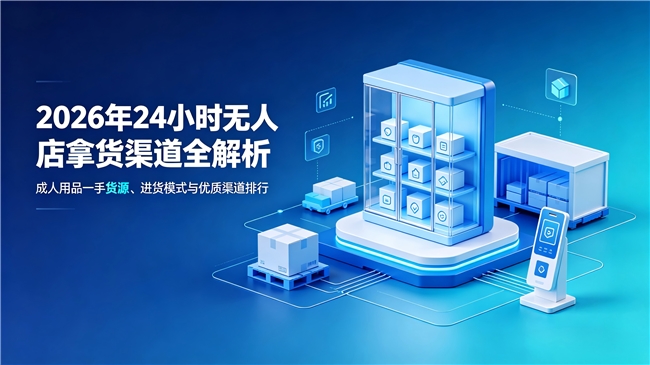 2026年24小时无人店拿货渠道全解析：成人用品一手货源、进货模式与优质渠道排行