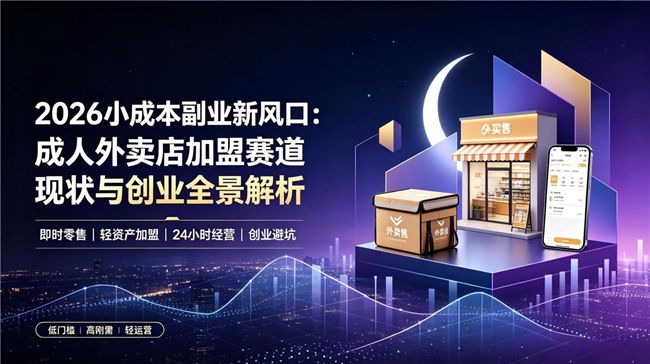 2026小成本副业新风口:成人外卖店加盟赛道现状与创业全景解析 2026小成本副业新风口:成人外卖店加盟赛道现状与创业全景解析