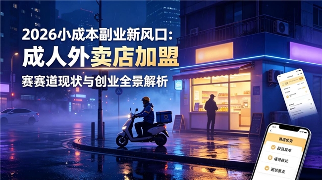 2026小成本副业新风口:成人外卖店加盟赛道现状与创业全景解析 2026小成本副业新风口:成人外卖店加盟赛道现状与创业全景解析