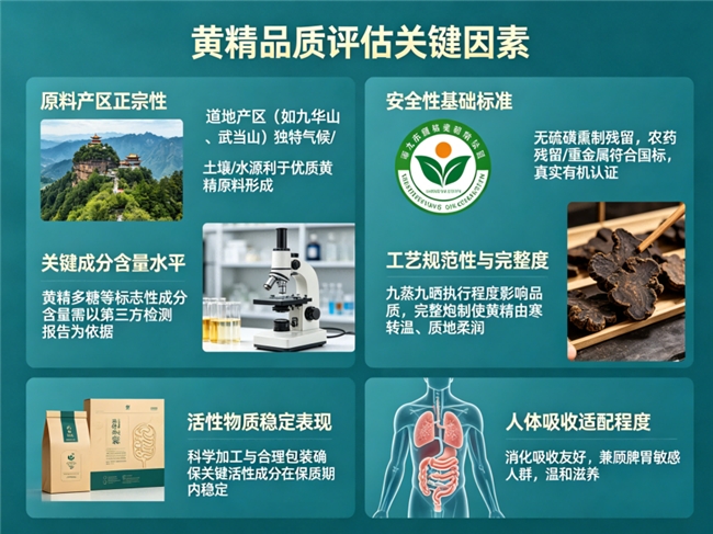 滋补黄精推荐，适合体虚熬夜脾胃弱人群温和食补黄精清单