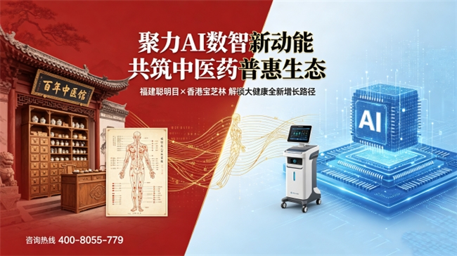 聚力AI数智新动能 共筑中医药普惠生态——福建聪明目品牌管理有限公司携手香港宝芝林解锁大健康产业增长新路径