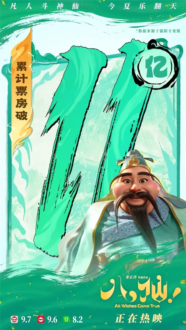 票房破 11 亿刷屏！动画《八仙》整套国风海报设计直接封神