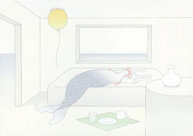 平淡餐桌暗藏谜题！这幅极简丙烯插画拿下 2026 TIS 插画最高奖