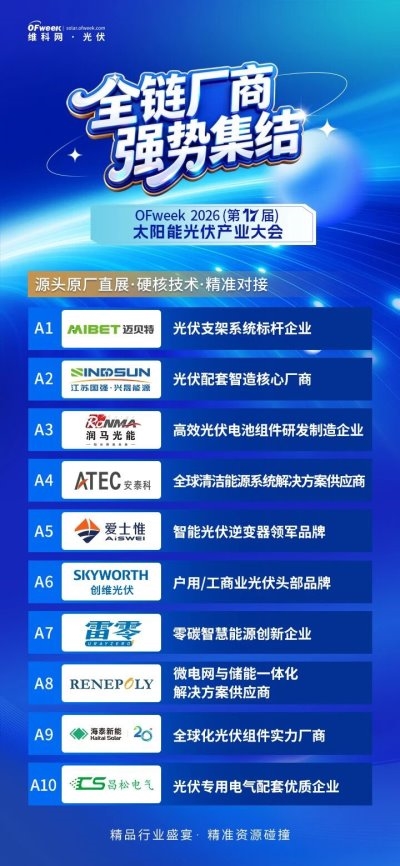 提质破局 智启新程！OFweek 2026光伏产业大会即将启幕