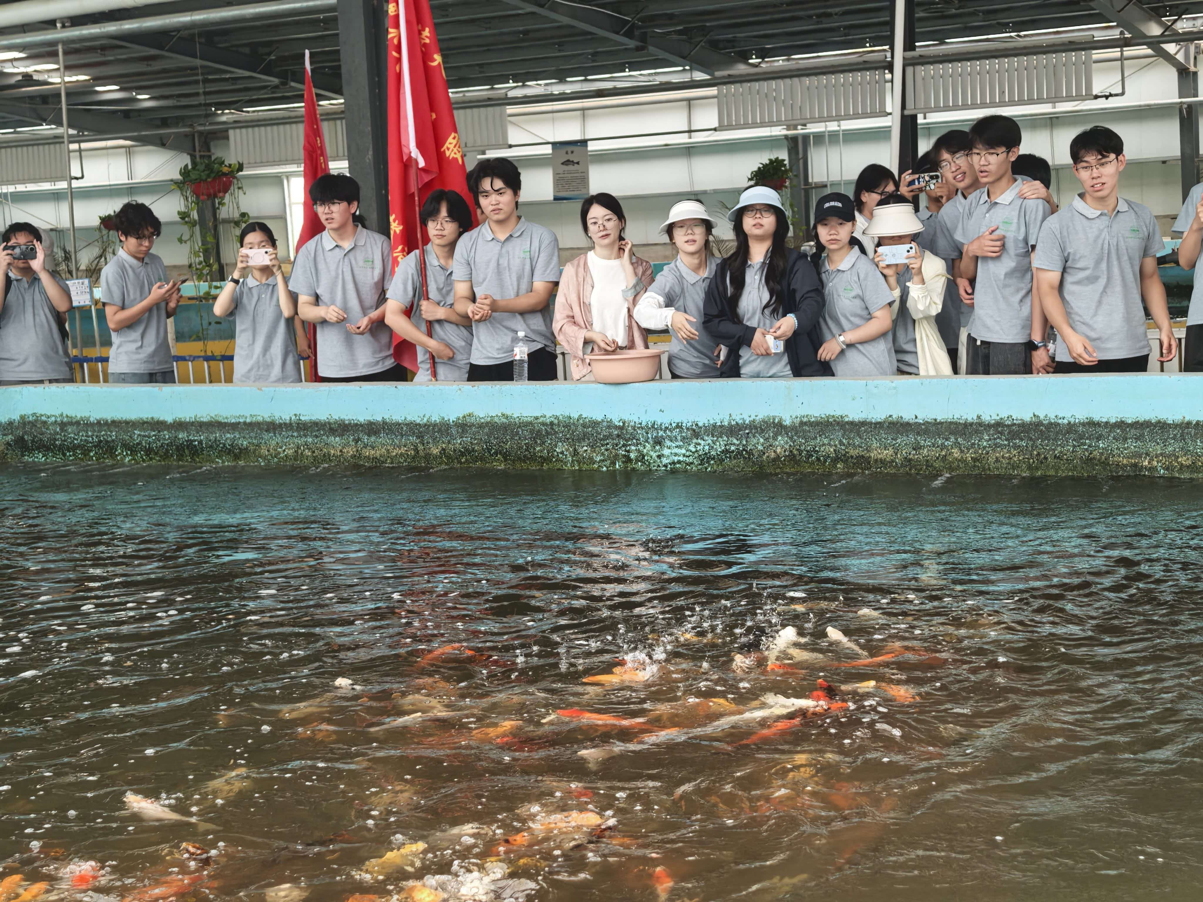 队员们认真观摩学习养殖技术.jpg