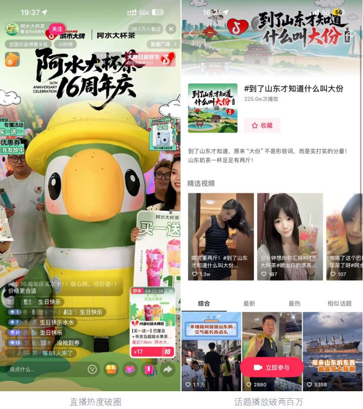 阿水大杯茶x「城市大牌」：从区域名片到全国大牌
