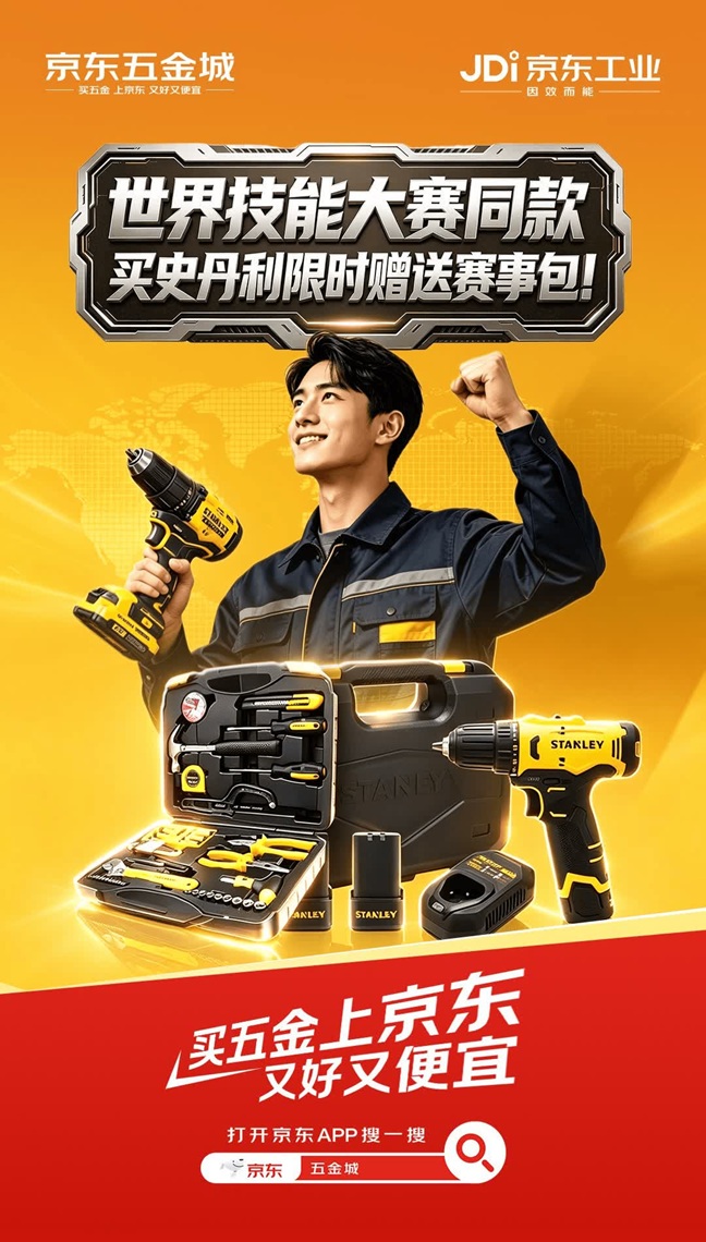 京东五金城上线世界技能大赛同款工具 专业工具帮助专业师傅安全提效多挣钱