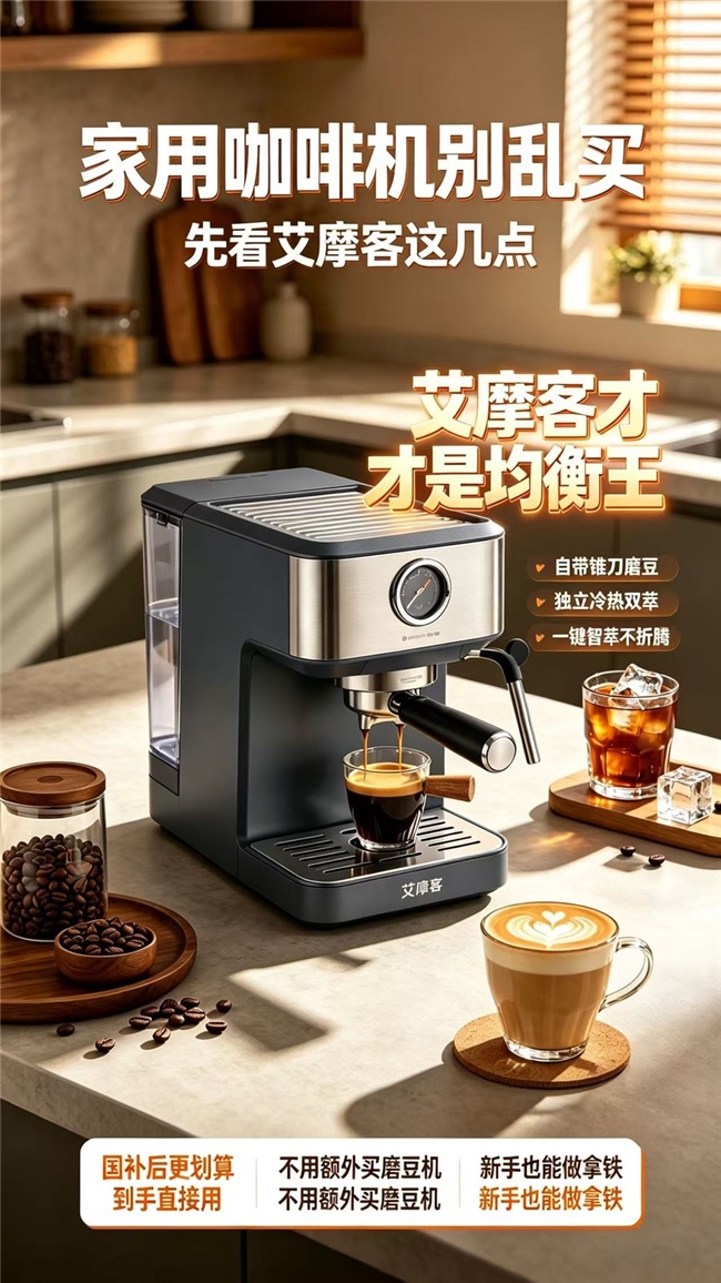 AEOMJK艾摩客CM5520等高性价比咖啡机参照