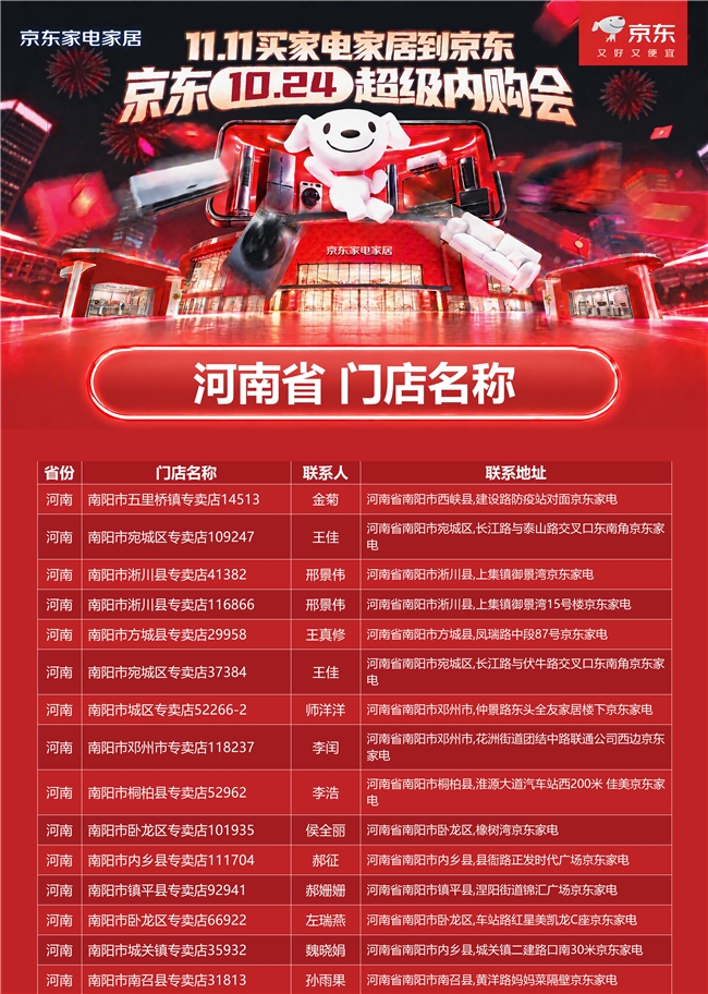 国补+京补+厂补至高50% 1024超级内购会覆盖全国超2000家京东家电家居专卖店门店